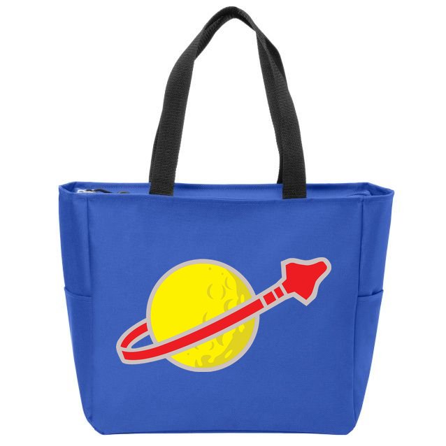 Classic Logo Space Zip Tote Bag