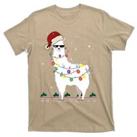 Christmas Llama Santa Hat Ugly Xmas Tree Alpaca Gift T T-Shirt