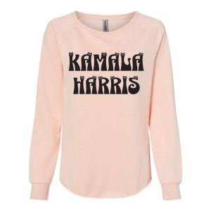 Cat Lettering Spelling Kamala Harris President Womens California Wash Sweatshirt