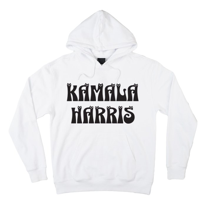 Cat Lettering Spelling Kamala Harris President Hoodie