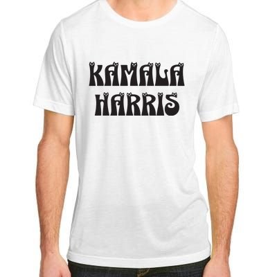 Cat Lettering Spelling Kamala Harris President Adult ChromaSoft Performance T-Shirt