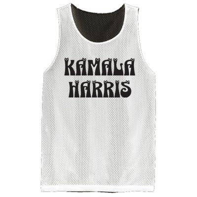 Cat Lettering Spelling Kamala Harris President Mesh Reversible Basketball Jersey Tank