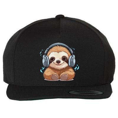 Cute Little Sloth Lover Lazy Sloth Lovers For Women Wool Snapback Cap