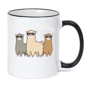 Cool Llama Squad Funny Gift Cria Herd Of Llamas Apparel 11oz Black Color Changing Mug