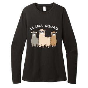 Cool Llama Squad Funny Gift Cria Herd Of Llamas Apparel Womens CVC Long Sleeve Shirt