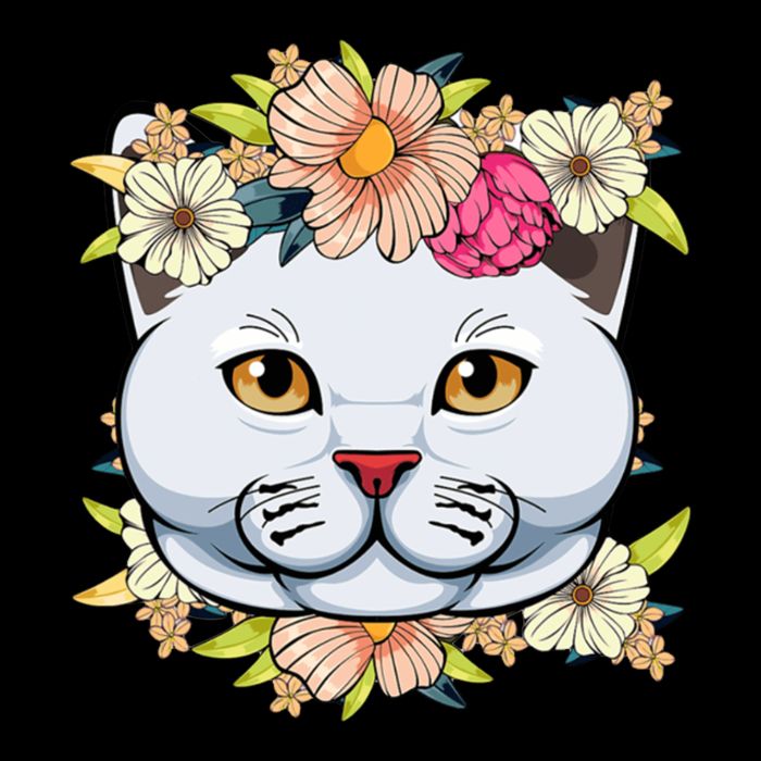 Cat Lover Spring Floral Gift Cooling Performance Crew T-Shirt