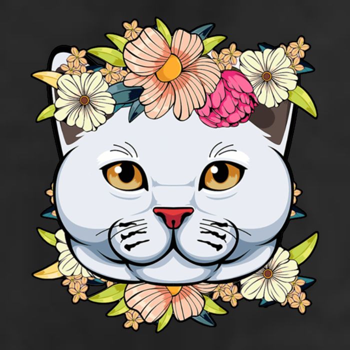 Cat Lover Spring Floral Gift 25L Jumbo Tote