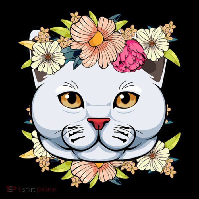 Cat Lover Spring Floral Gift Tank Top