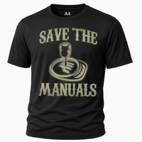 Car Lover Save The Manuals Stick Shift Cooling Performance Crew T-Shirt