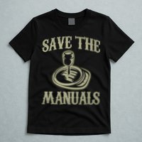 Car Lover Save The Manuals Stick Shift T-Shirt