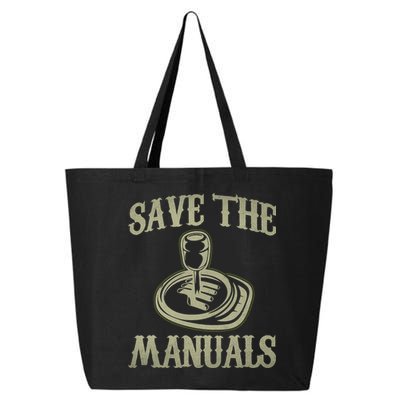 Car Lover Save The Manuals Stick Shift 25L Jumbo Tote