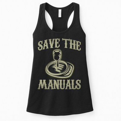 Car Lover Save The Manuals Stick Shift Womens Tank Top