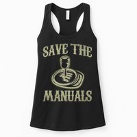 Car Lover Save The Manuals Stick Shift Womens Tank Top