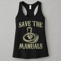Car Lover Save The Manuals Stick Shift Womens Tank Top