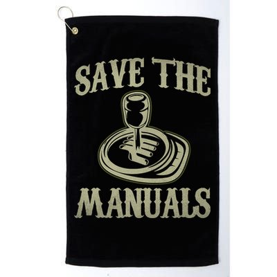 Car Lover Save The Manuals Stick Shift Golf Towel
