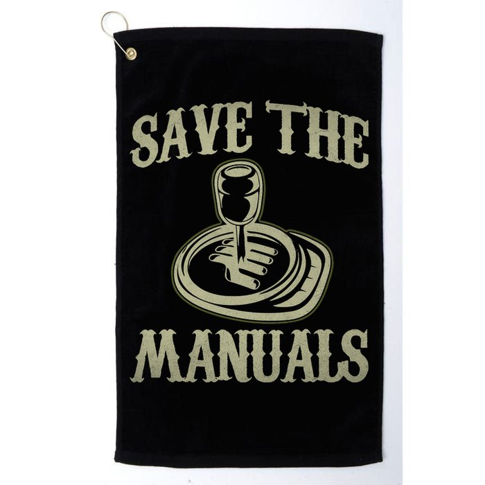 Car Lover Save The Manuals Stick Shift Golf Towel
