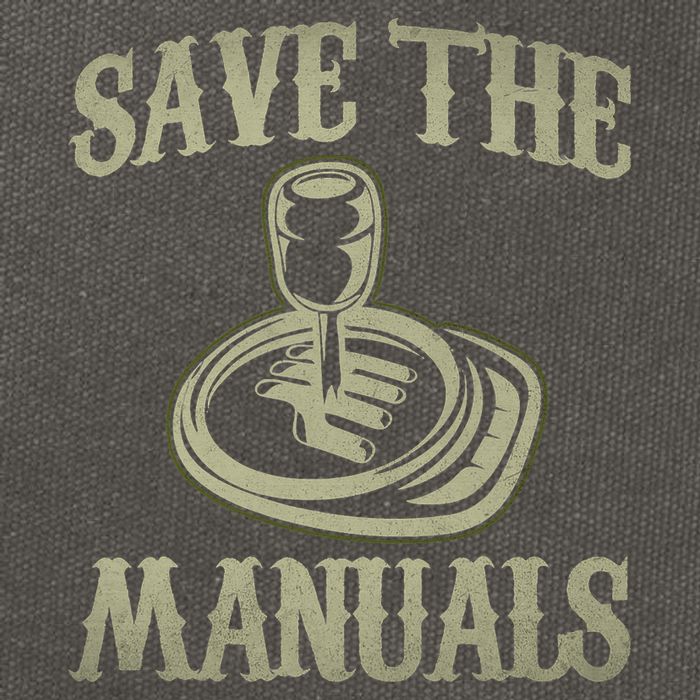 Car Lover Save The Manuals Stick Shift Cotton Canvas Backpack