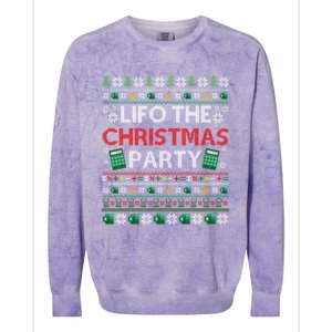 Cpa Lifo The Christmas Party Ugly Accountant Xmas Swea Colorblast Crewneck Sweatshirt