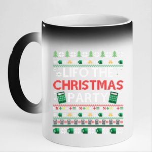 Cpa Lifo The Christmas Party Ugly Accountant Xmas Swea 11oz Black Color Changing Mug