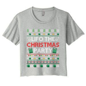 Cpa Lifo The Christmas Party Ugly Accountant Xmas Swea Women's Crop Top Tee