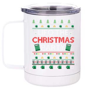 Cpa Lifo The Christmas Party Ugly Accountant Xmas Swea 12 oz Stainless Steel Tumbler Cup