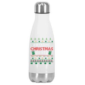 Cpa Lifo The Christmas Party Ugly Accountant Xmas Swea Stainless Steel Insulated Water Bottle