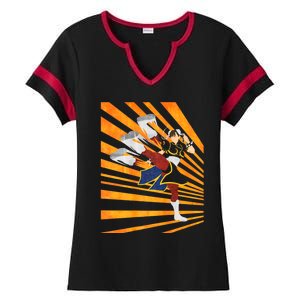 Chun Li The Legendary Martial Artist Fgc Design Ladies Halftime Notch Neck Tee