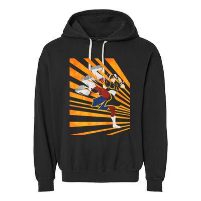Chun Li The Legendary Martial Artist Fgc Design Garment-Dyed Fleece Hoodie