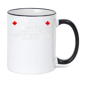 Canada Living The American Dream The Violence Since 1867 11oz Black Color Changing Mug