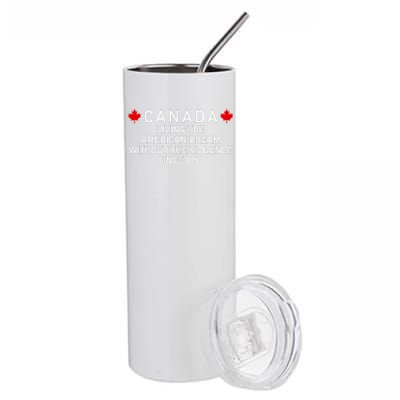 Canada Living The American Dream The Violence Since 1867 Stainless Steel Tumbler