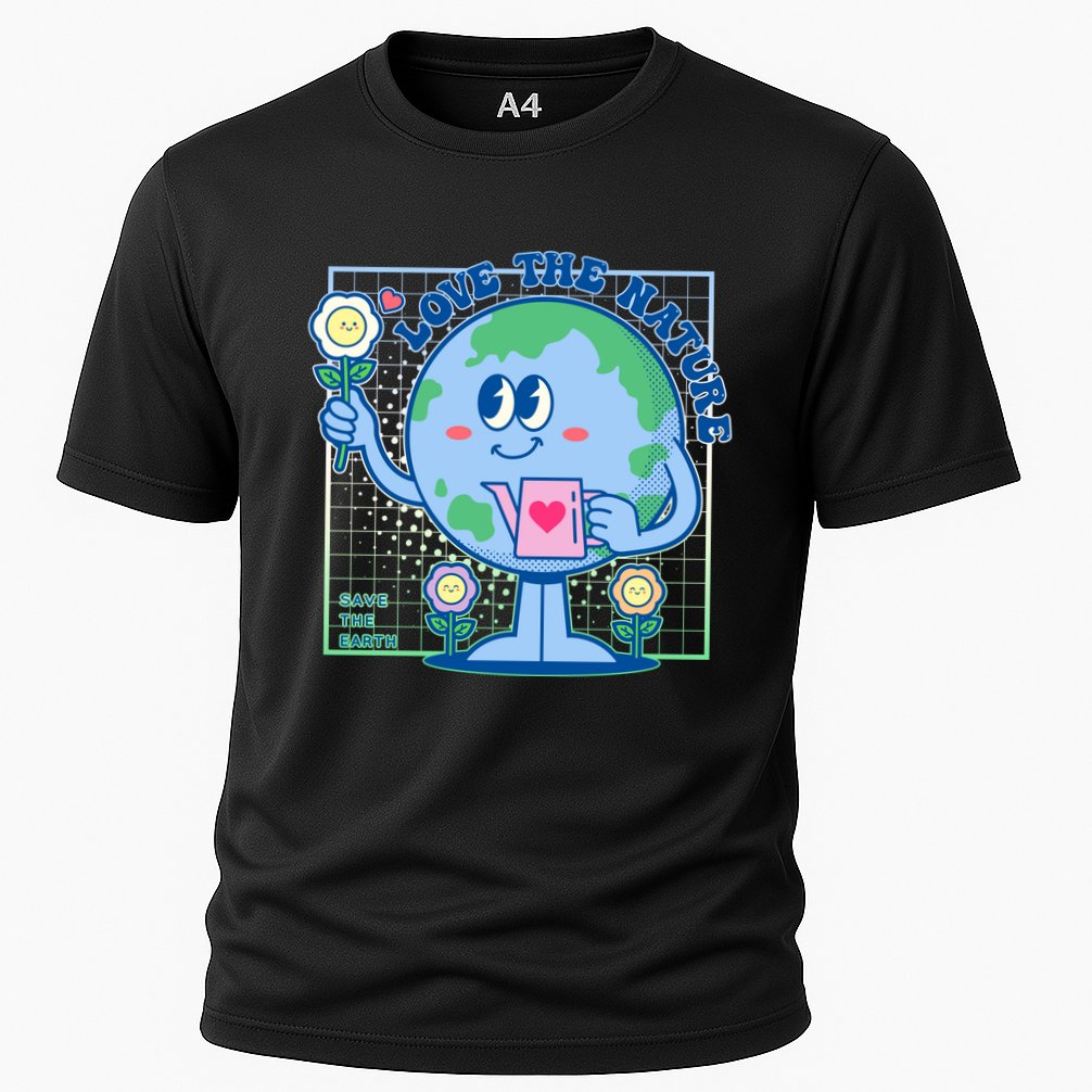 Cute Love The Nature Save The Earth Celebrate Earth Day Cooling Performance Crew T-Shirt