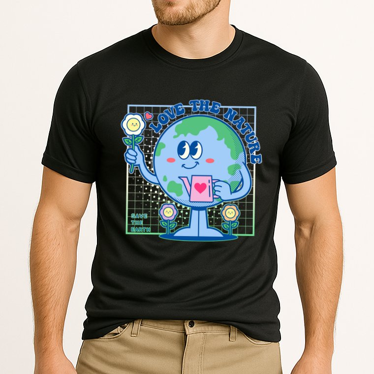Cute Love The Nature Save The Earth Celebrate Earth Day Cooling Performance Crew T-Shirt