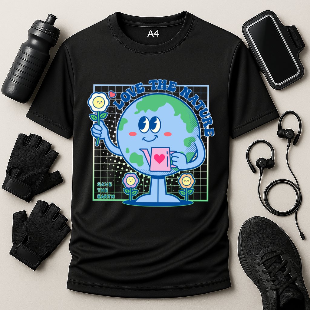 Cute Love The Nature Save The Earth Celebrate Earth Day Cooling Performance Crew T-Shirt