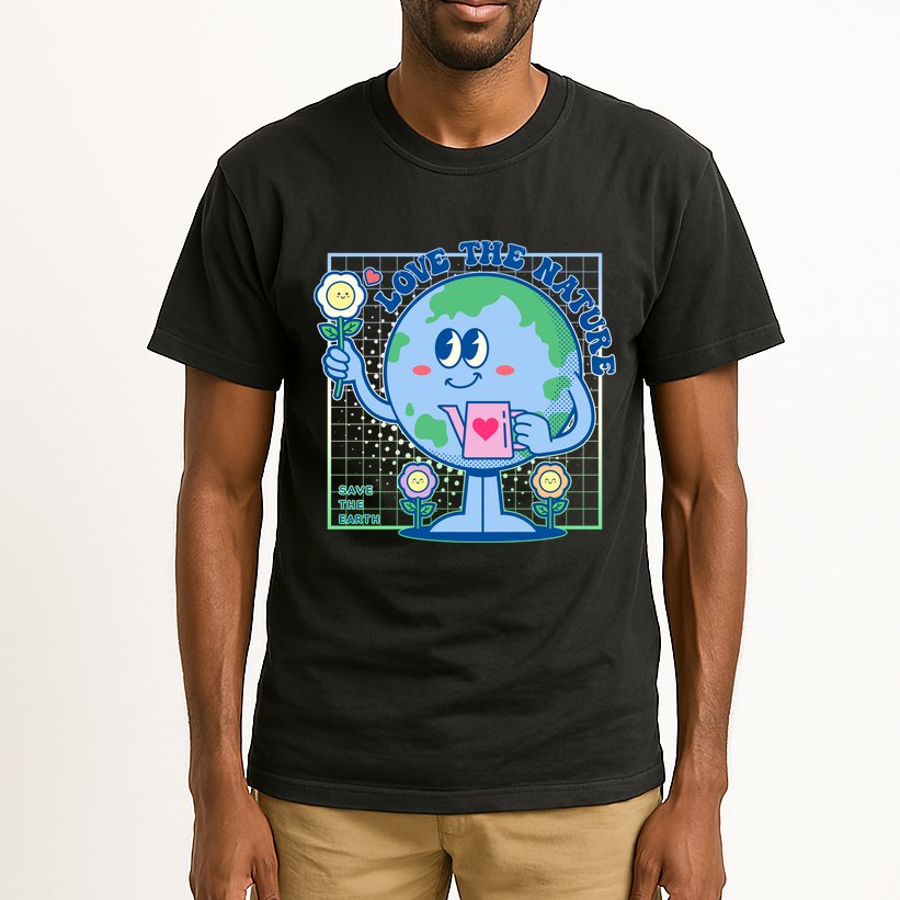 Cute Love The Nature Save The Earth Celebrate Earth Day Tall T-Shirt