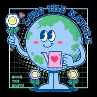 Cute Love The Nature Save The Earth Celebrate Earth Day Flatbill Hat