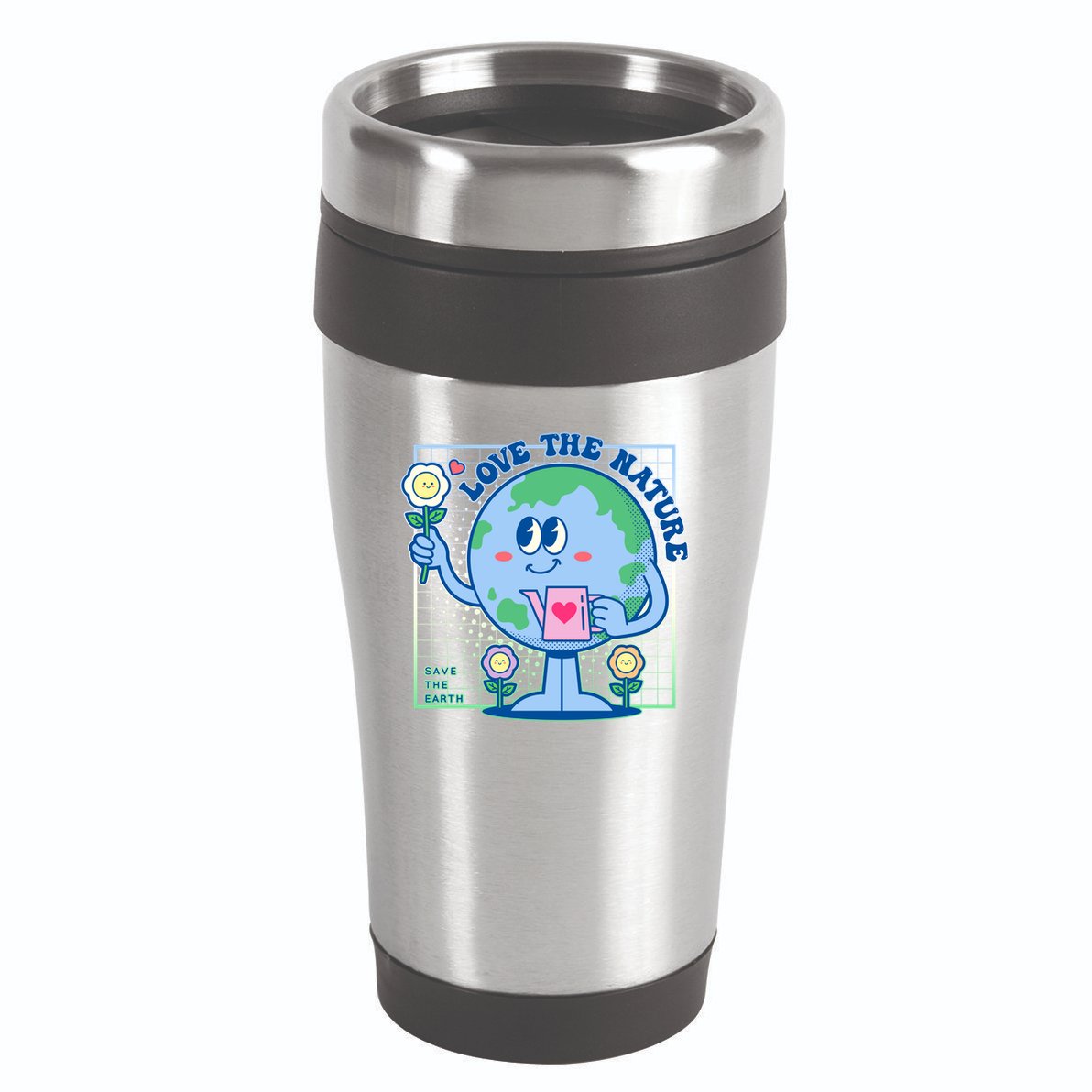 Cute Love The Nature Save The Earth Celebrate Earth Day 16oz Travel Tumbler