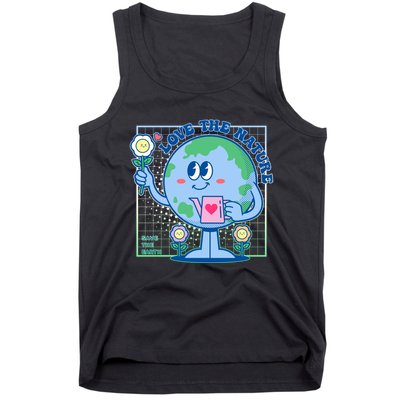 Cute Love The Nature Save The Earth Celebrate Earth Day Tank Top