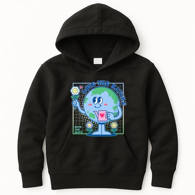 Cute Love The Nature Save The Earth Celebrate Earth Day Kids Hoodie