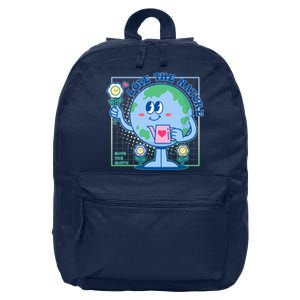 Cute Love The Nature Save The Earth Celebrate Earth Day 16 in Basic Backpack