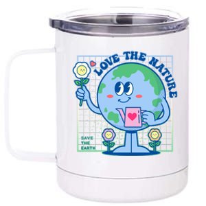 Cute Love The Nature Save The Earth Celebrate Earth Day 12 oz Stainless Steel Tumbler Cup