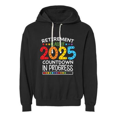 Countdown Loading Teacher Garment-Dyed Fleece Hoodie