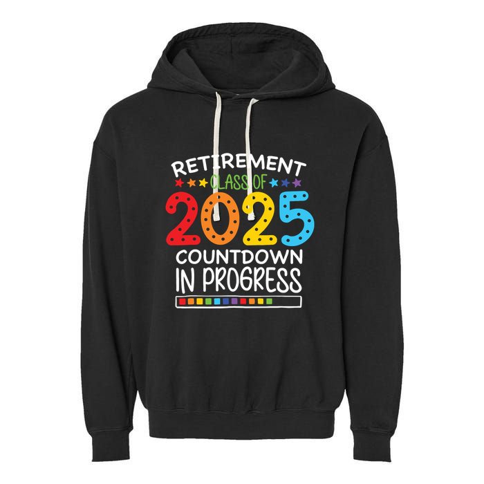 Countdown Loading Teacher Garment-Dyed Fleece Hoodie