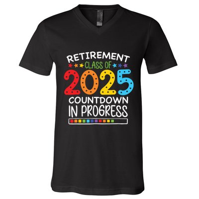 Countdown Loading Teacher V-Neck T-Shirt