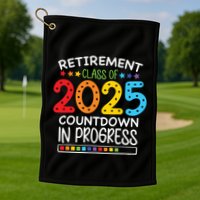 Countdown Loading Teacher Golf Towel