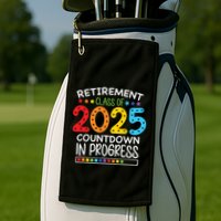 Countdown Loading Teacher Golf Towel
