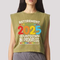 Countdown Loading Teacher Garment-Dyed Women's Muscle Tee