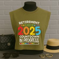 Countdown Loading Teacher Garment-Dyed Women's Muscle Tee