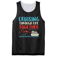 Cruising Life Together Anniversary Cruise Trip Mesh Reversible Basketball Jersey Tank