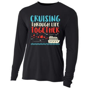 Cruising Life Together Anniversary Cruise Trip Cooling Performance Long Sleeve Crew