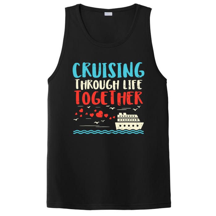 Cruising Life Together Anniversary Cruise Trip PosiCharge Competitor Tank